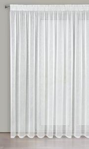 Biela záclona so striebornou niťou KELLY 300 x 250 cm