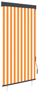 Vonkajšia zatemňovacia roleta 100x250 cm biela a oranžová
