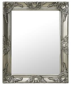 Nástenné zrkadlo v barokovom štýle 50x60 cm strieborné