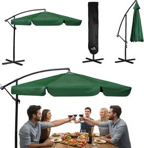 Slnečník skladací záhradný 6 segmentový 350 cm s poťahom Plonos PL-880