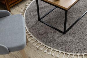 Dywany Łuszczów Kusový koberec Berber 9000 brown kruh - 120x120 (priemer) kruh cm