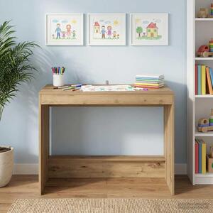 Maison Exclusive – posteľ s písacím stolom z dubového dreva Artisan, 100 x 45 x 75 cm