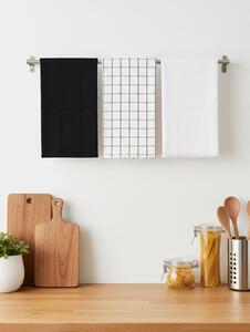 Sinsay - Sada kuchynských utierok 3 pack - čierna