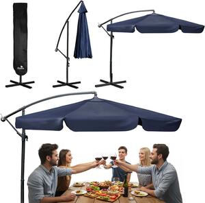 Slnečník skladací záhradný 6 segmentový 350 cm s poťahom Plonos PL-880