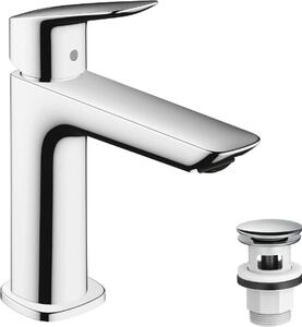 Hansgrohe umývadlová batéria 110 Fine Logis s odtokovou súpravou Push-Open, chróm, 1 ks