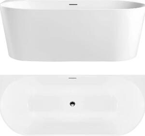 Voľne Stojaca Vaňa Pri Stene REA CAPRI SLIM 170 White