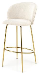 Barová stolička SCH-116 krémová/zlatá