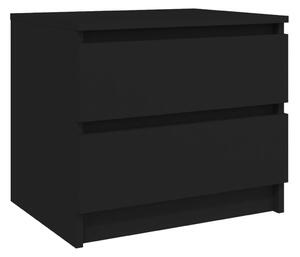 Nočný stolík čierny 50x39x43,5 cm drevotrieska
