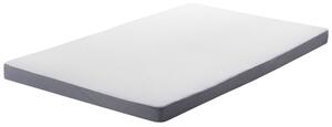 Penový matrac biely 80 x 200 cm odnímateľný poťah na zips stredne tvrdý spálňa