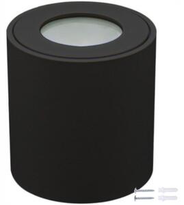 BERGE Prisadené LED svietidlo GU10 IP44 čierne