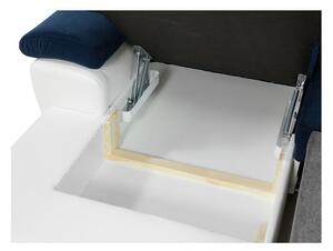 Rozkladacia sedačka s úložným priestorom SAN DIEGO MINI - tmavá šedá 2 / svetlá šedá, pravý roh
