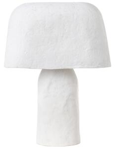 Stolná lampa biela papier-mâché hlina ručná výroba stolová lampa na nočný stolík moderný štýl obývačka spálňa