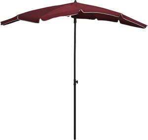 Maison Exclusive – slnečník so stĺpom 200 × 130 cm, bordová farba