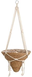 ZÁVESNÝ KVETINÁČ Z MORSKEJ TRÁVY NAT 34X25 CM HNEDÁ