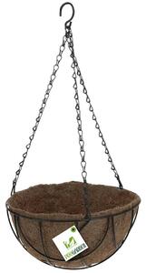 ZÁVESNÝ KVETINÁČ Z KOKOSOVÉHO VLÁKNA COCONUT 25X55 CM HNEDÁ
