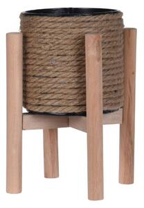 JUTOVÝ KVETINÁČ SO STOJANOM JUTE 23X12,5 CM HNEDÁ