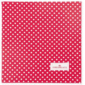 Bavlnený obrúsok s čipkou Dotty Red