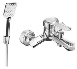 Mexen Sabre R62 vaňová batéria so sprchovacím setom, chrómová - 7213R62-00