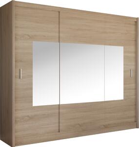 Kondela Šatníková skriňa s posuvnými dverami Madryt 250 - dub sonoma