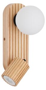 Brilagi - Nástenné bodové svietidlo MODERN WOOD 1xG9/5W/230V+1xGU10/8W drevené