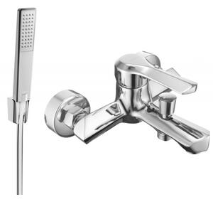 Mexen Sabre R72 vaňová batéria so sprchovacím setom, chrómová - 7213R72-00