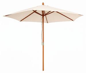 Linder Exclusiv Záhradný slnečník s drevenou konštrukciou 250 cm Béžový