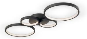 Brilagi - Stmievané LED stropné svietidlo RINGO LED/34W/230V čierne + diaľkový ovládač