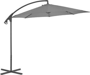 Maison Exclusive – záhradný slnečník s oceľovým stožiarom 300 cm antracit