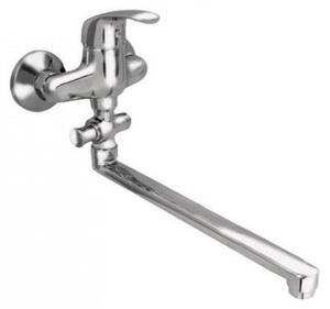 Vaňová batéria do bytového jadra ZORA rovné rameno 30cm, rozstup 100mm
