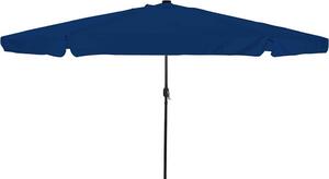 Maison Exclusive – Záhradný slnečník 395 x 395 x 245 cm, polyester, okrúhly, azúrovomodrý