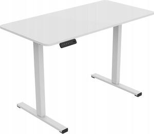Výškovo nastaviteľný stôl FQ2W-1260-EU, 120 x 60 cm, biely