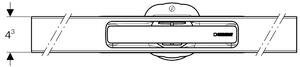 Sprchový žľab Geberit CleanLine30, dĺžka 30–90 cm (možnosť skrátenia), 154.501.KS.1