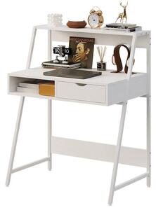 Biely Počítačový Stôl 80 Cm – Škola / Loft / Moderný