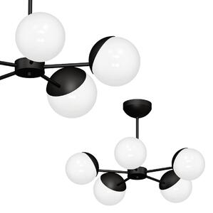 Stropné svietidlo Sfera, 5x biele sklenené tienidlo, b, x