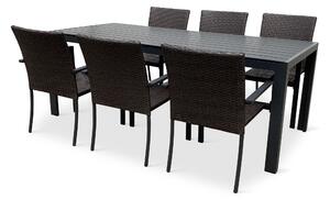 Záhradný set WICKER 1+6