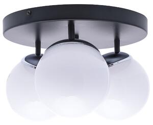 Stropné svietidlo Sfera, 3x biele sklenené tienidlo, b/ch, o