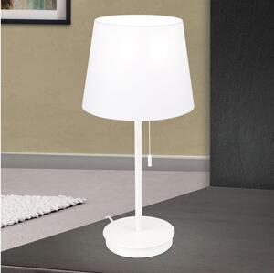 Orion LA 4-1205/1 - Stolná lampa s USB portom LUDWIG 1xE27/40W/230V biela
