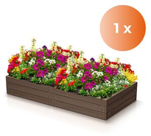 Prosperplast Vyvýšený záhon WOODY 149x75,6x25cm, hnedá