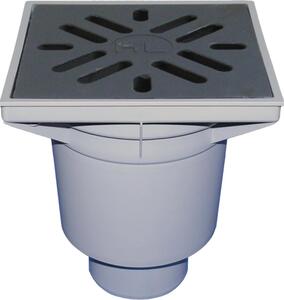 Hutterer & Lechner HL606/1 Perfektný. DN110 drez 244x244 mm Kst./226x226mm Liatina s ochranou proti mrazu. GK, 1 ks