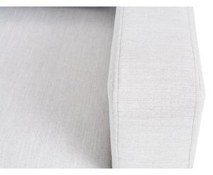 Rohová sedacia súprava CHOWAN 3 - biela ekokoža / dub artisan, pravý roh