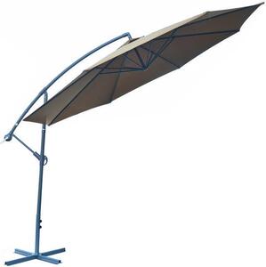 Slnečník Rojaplast kovový 8080 Ø350 cm hnedý