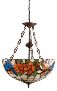Brilagi - Tiffany vitrážový luster na reťazi JUNGLE 3xE27/60W/230V priemer 50 cm