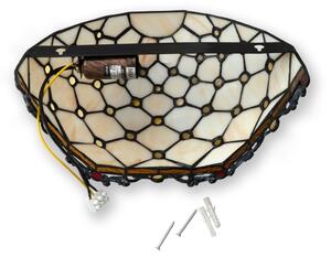 Brilagi - Tiffany vitrážové nástenné svietidlo IVORY 1xE14/40W/230V