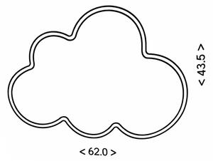Brilagi - LED detské stropné svietidlo CLOUD LED/54W/230V biele