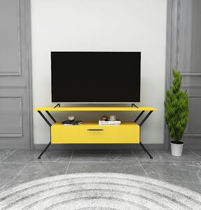 TV stolík/skrinka Tarzan (Žltá + Čierna). Vlastná spoľahlivá doprava až k Vám domov. 1072866