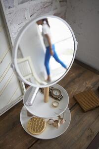 Zrkadlo s miskami Yamazaki Tosca, biele