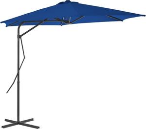 Maison Exclusive – slnečník s oceľovou tyčou 300 × 230 cm, modrý