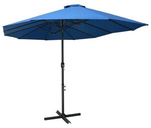 Maison Exclusive - Slnečník s hliníkovým stožiarom 460x270 cm Modrý