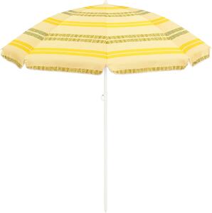 Plážový slnečník Mica Decorations Stripe - H180 x Ø160 cm - žltý
