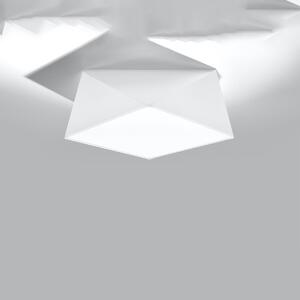 Stropné svietidlo Hexa, 1x biele plastové tienidlo, (biely plast), (35 cm)